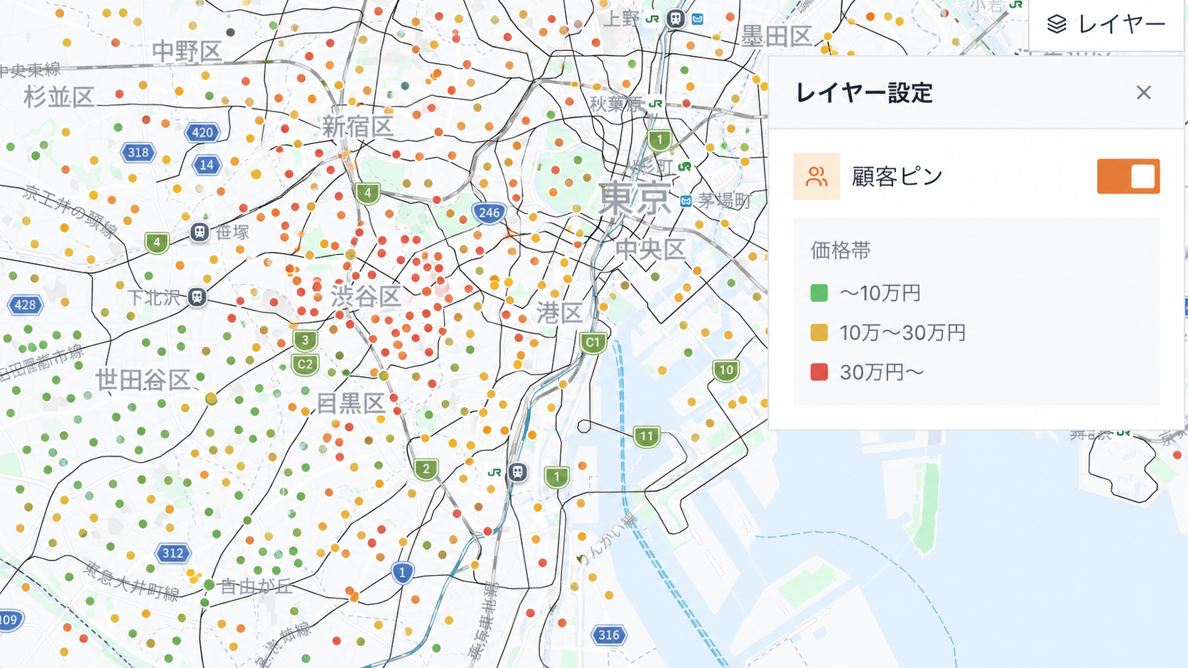 顧客マップ